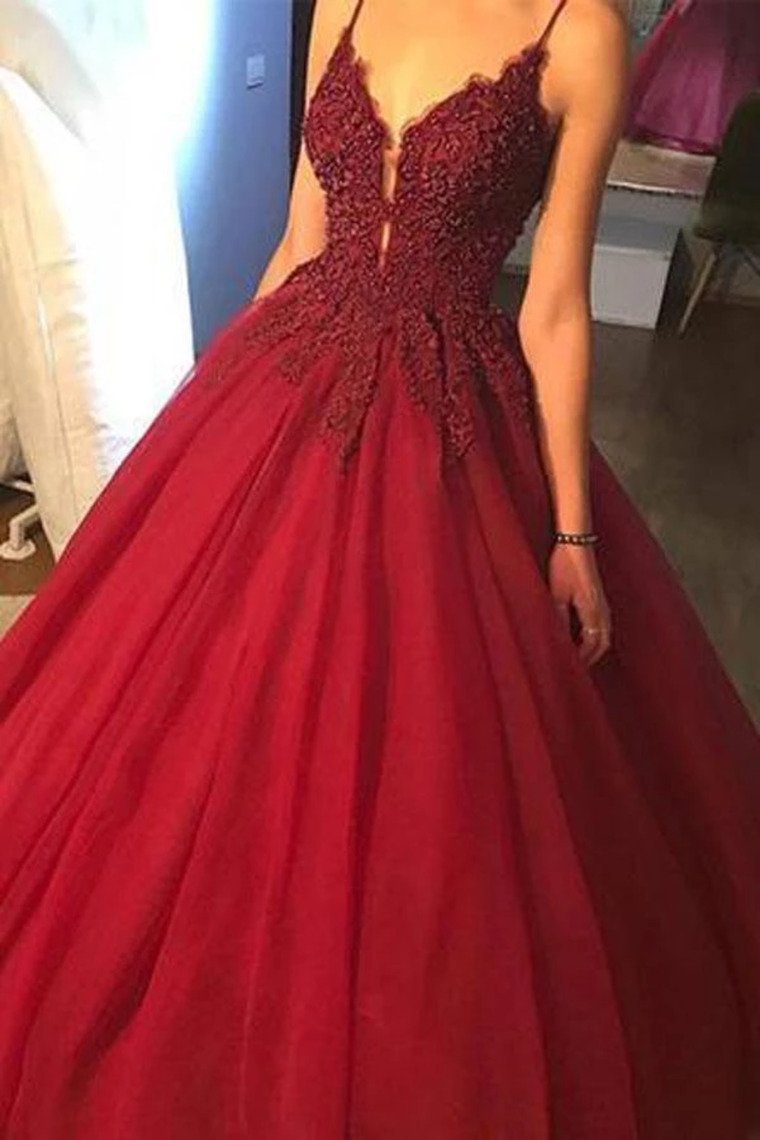 Prom Dresses A Line Tulle With Beading