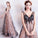 Princess A Line V Neck Applique Prom Dresses with Stars, Lace up Evening Dresses STC15286