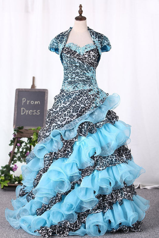 2024 Quinceanera Dresses Ball Gown Sweetheart Floor Length With Ruffle