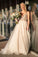 Elegant A Line Beads V Neck Spaghetti Straps Tulle Prom Dresses Evening STC15633