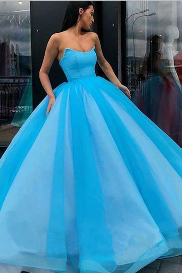 Ball Gown Sweetheart Prom Dress, Princess Floor Length Tulle Quinceanera