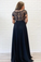 Long Sleeves Black Formal Dress High Slit Sexy Chiffon Long Prom Dress STCPGNANEC5