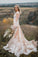 Long Sleeves Boho Wedding Dress With Appliques Mermaid STCP22A7X4E