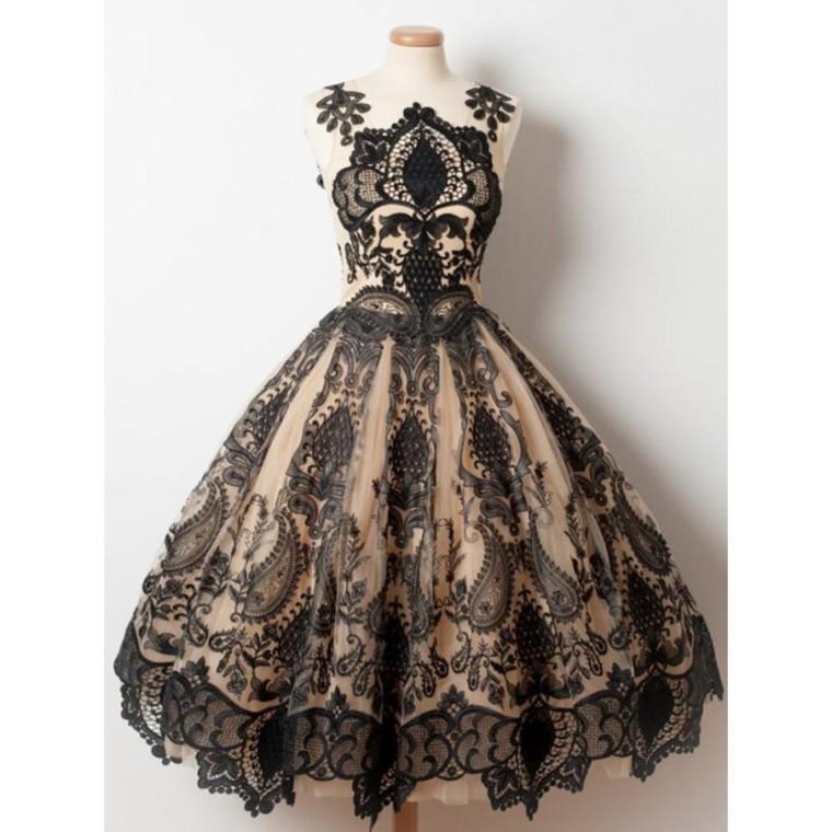 Homecoming Dresses A Line With Applique Tulle