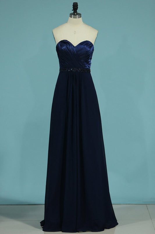 New Arrival Bridesmaid Dresses Sweetheart Chiffon With Satin Bodice A