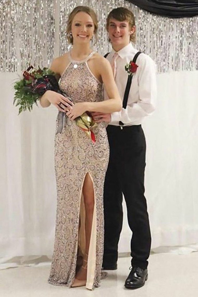 Charming Floor Length Long Prom Dresses Front Split Party