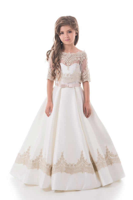 2024 New Arrival Sweetheart Flower Girl Dresses A Line Satin With