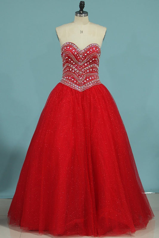 2024 New Arrival Sweetheart Quinceanera Dresses Ball Gown Tulle With