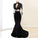 Elegant Long Sleeves Two Piece Mermaid High Neck Floor-Length Prom Dresses