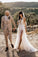 Sexy See Through Thigh Split V Neck Beach Wedding Dresses Beads Tulle Vintage Bridal Dress STC15531