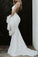 Backless Mermaid Spaghetti Straps Lace Backless Wedding Dresses Beach Bridal Dresses STC15056