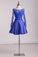 Two-Piece Scoop Long Sleeves Homecoming Dresses Satin A