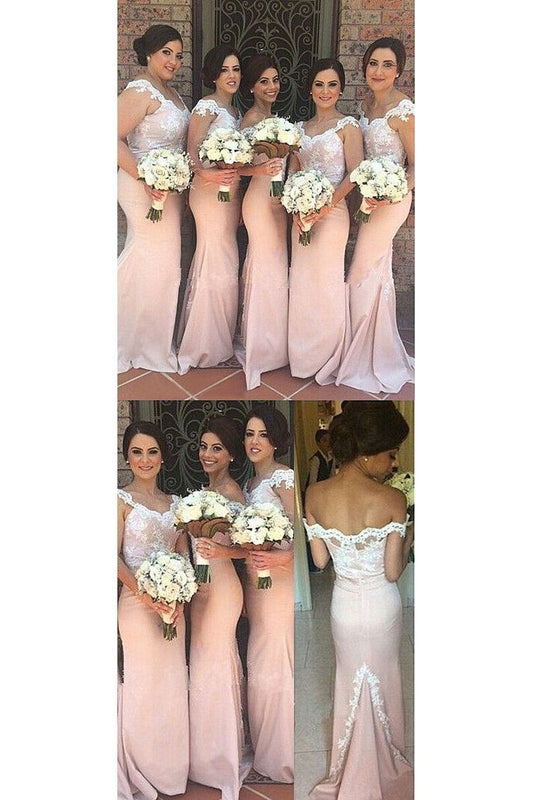 Mermaid Off The Shoulder Bridesmaid Dresses With