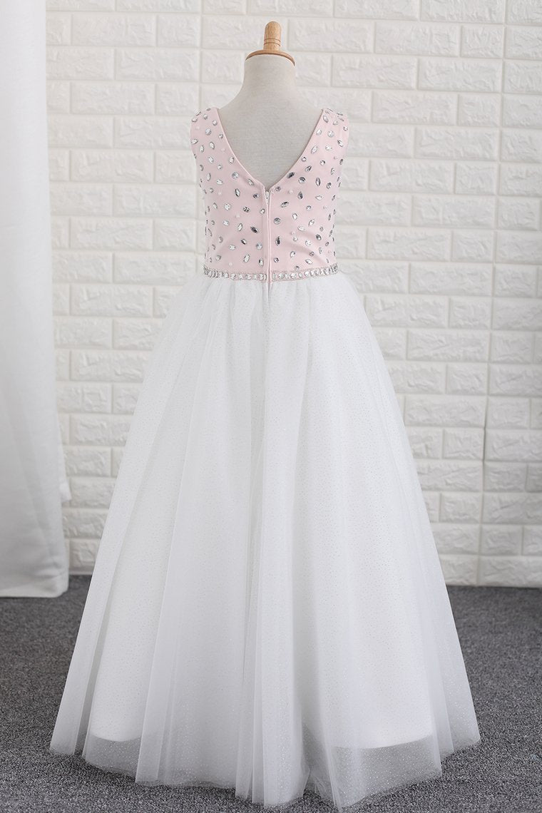 2024 Flower Girl Dresses Scoop With Beading A Line