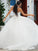 A-Line/Princess Lace Ruffles Sweetheart Sleeveless Sweep/Brush Train Wedding Dresses TPP0006517