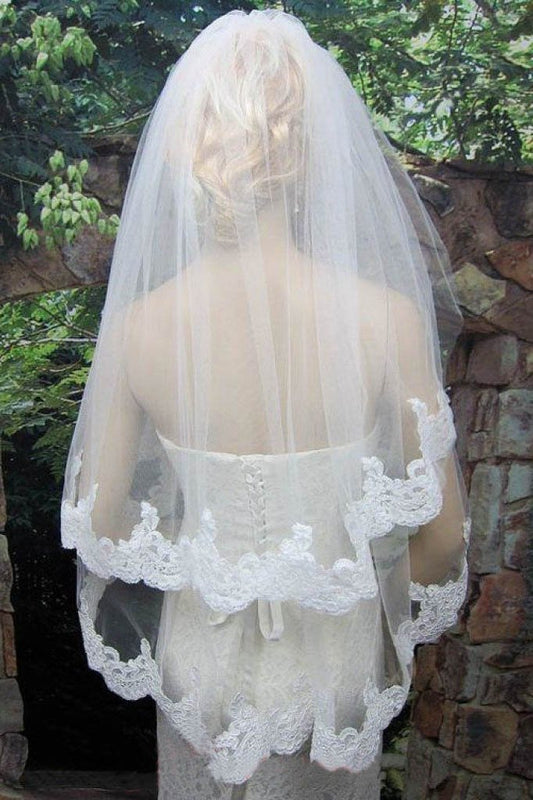 Tulle White Lace Veil